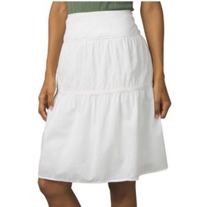 Prana white skirt